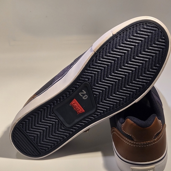 Levis Miles Preference Men’s Navy Blue / Brown Fashion Sneakers Size 8 - Picture 16 of 16